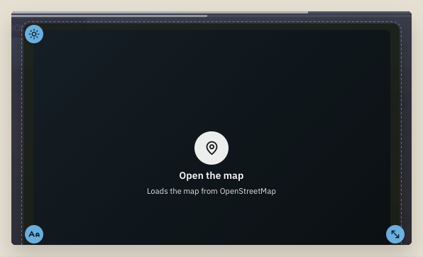 An Embed beat: a video or map from another site, in a frame.
